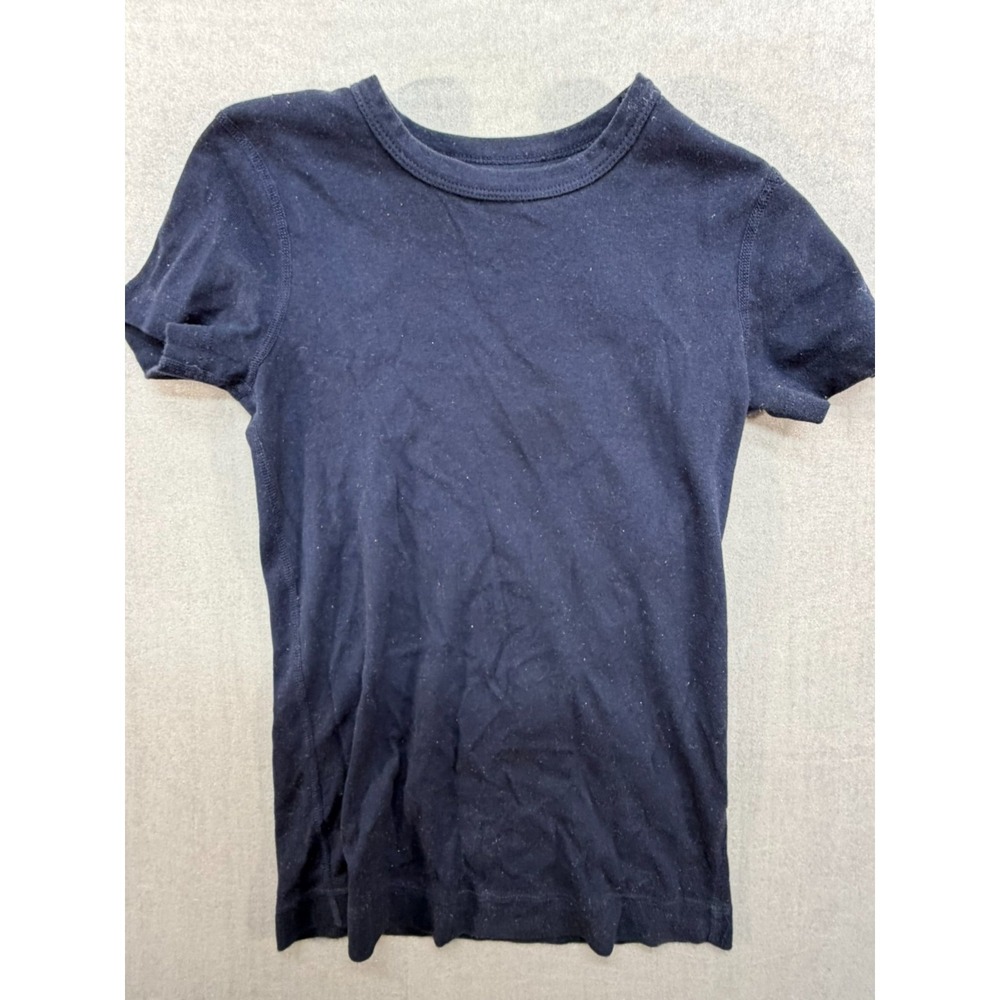 Vintage Threedots Women T-Shirt Navy Size Small Made in U.S.A